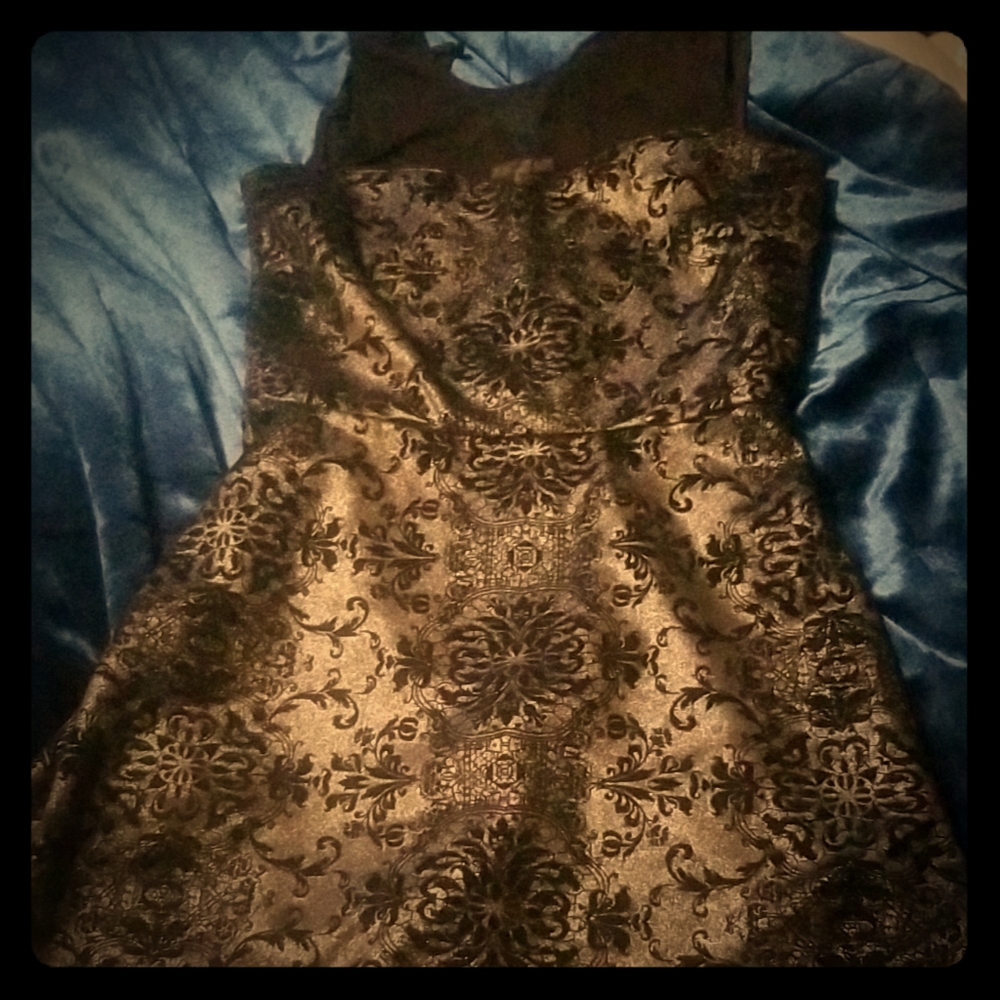 Velvet Patterned Dress